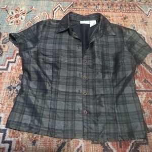Plaid button down